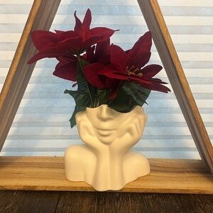Lady half face vase NEW